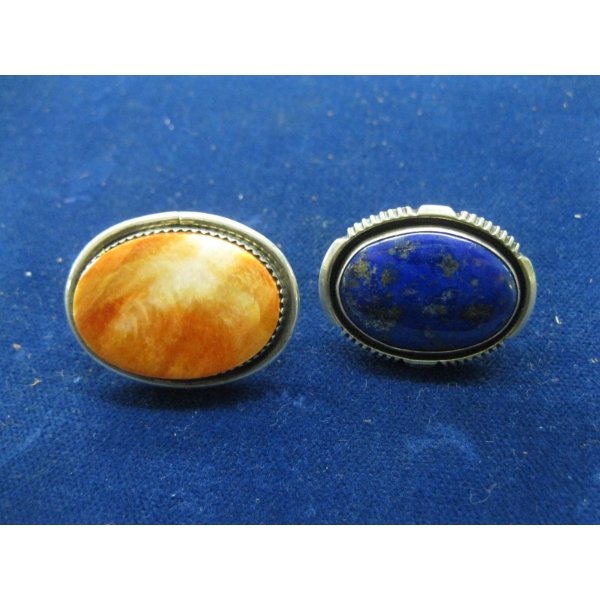 2 SILVER PENDANTS FOR CORD OR CHAIN