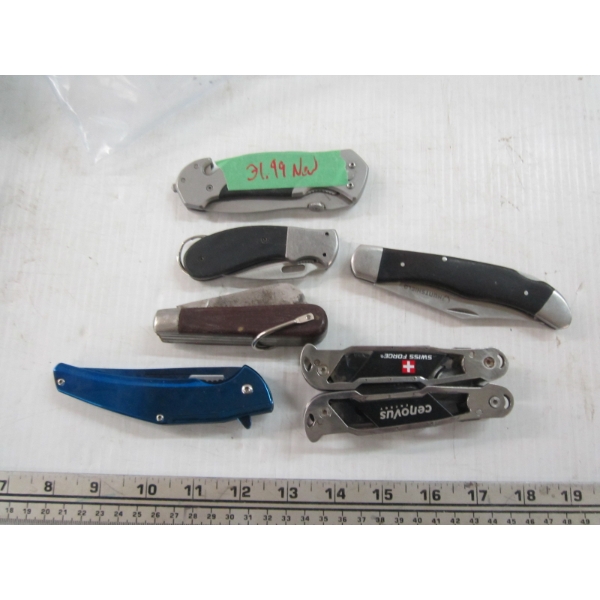 6 KNIVES IN BAG