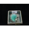 Image 1 : STERLING SILVER .925 RING W/LARGE GREEN STONE - 25G, SZ 13.5 