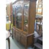 Image 6 : DINING TABLE W/4 CANE BACK CHAIRS & MATCHING CHINA CABINET