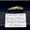 Image 1 : LADIES 14KT RING W/1 SM. DIAMOND, 2G, SZ 8 1/2