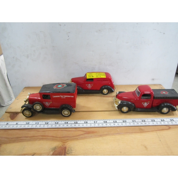 3 DIECAST CANADIAN TIRE TRUCKS