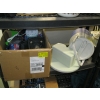 Image 1 : MISC. ALARM CLOCK, MUGS, BEAR KLEENEX BOX COVER, BOOKS, WATER JUG, ETC.