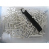 Image 3 : 2 PLASTIC CONTAINERS OF HOOKS, PICTURE HOLDERS, PLATE HOLDERS, ETC.