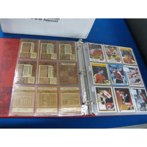 2 RED BINDERS OF COLLECTOR CARDS