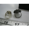 Image 2 : 2 TURQUOISE & SILVER RINGS, SZ 6.5 & 5.5