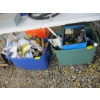 Image 1 : 2 BINS OF ASST. PAINTING SUPPLIES