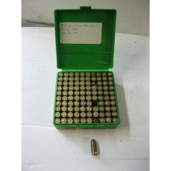 GREEN CASE W/45ACP CARTRIDGES
