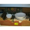 Image 2 : 2 BOXES OF MISC. GLASSWARE: PLATES, PLATTERS, ETC.