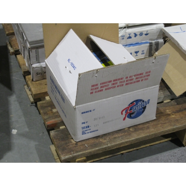 BOX OF TITAN BLUE MOSAIC TILE - FOR POOL?