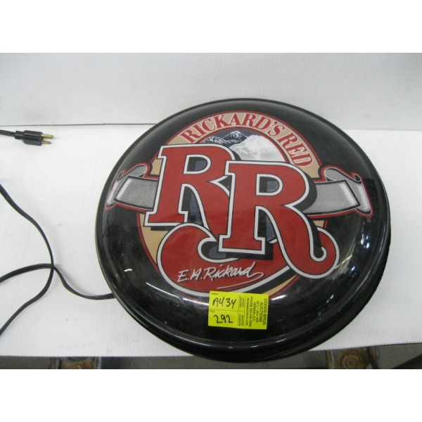 RICKARD'S RED LIGHTED BEER SIGN