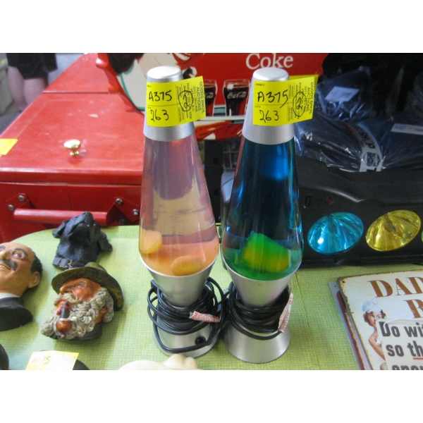 2 LAVA LAMPS