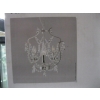 Image 2 : 24" TOWEL SHELF & HANGING IKEA CHANDELIER LIGHT FIXTURE