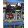 Image 1 : 2 BINS OF MISC: PINTLE HITCH, HANDLES, TIRE IRON, ETC.