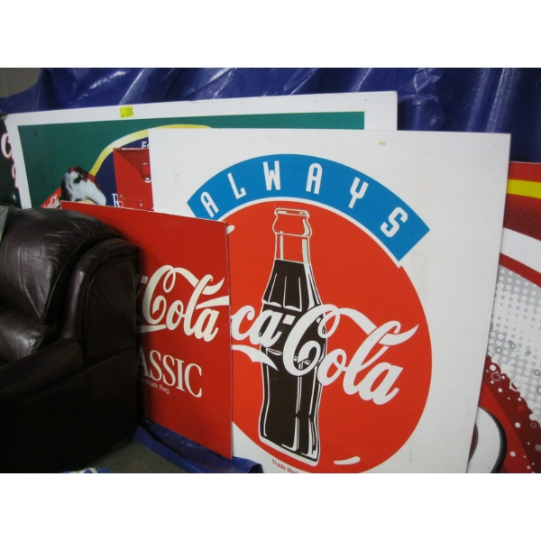 COCA COLA ADVERTISING SIGNS