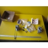 Image 1 : BOX OF 2 MOTORCYCLE CARBURETORS, HARLEY DAVIDSON PLAQUES & POP RIVETS