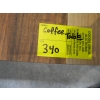 Image 3 : WOOD COFFEE TABLE W/2 WHITE ROLLING TABLES