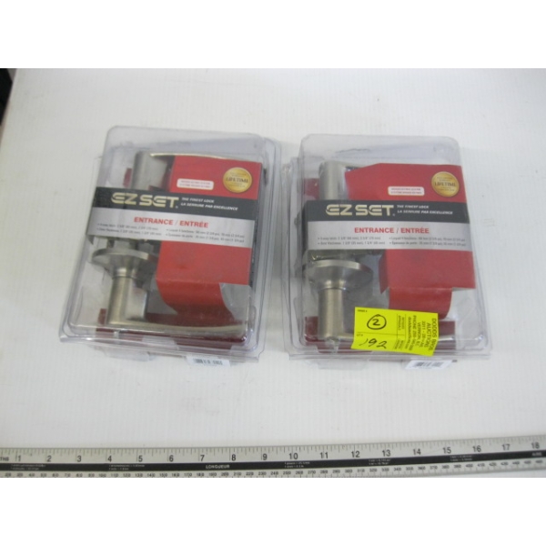 2 NEW EASY SET ENTRANCE LOCK SETS