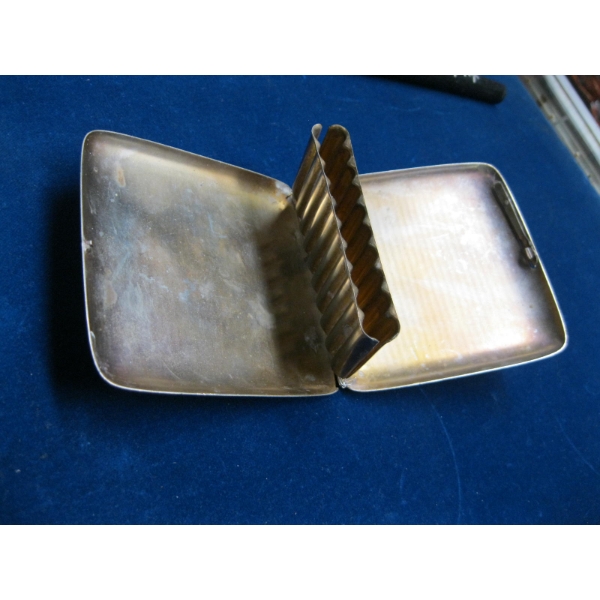 W&H KLEVER CIGARETTE CASE, NICKEL SILVER