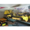 Image 1 : 2 SM. TONKA TOYS - ROUGH BACK HOE TRENCHER/LOADER & A DUMP TRUCK