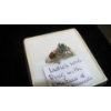 Image 2 : LADIES 10KT RING W/EMERALD & SMALL DIAMONDS, SZ 7.75