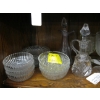 Image 2 : ASST. VINTAGE GLASSWARE - GOBLETS, DESSERT BOWLS, PLATES, ETC.
