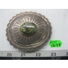 Image 1 : SILVER & STONE NAVAJO BELT BUCKLE/ STONE CRACKED