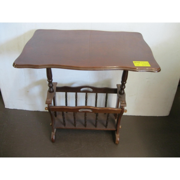 VINTAGE NEWSPAPER TABLE