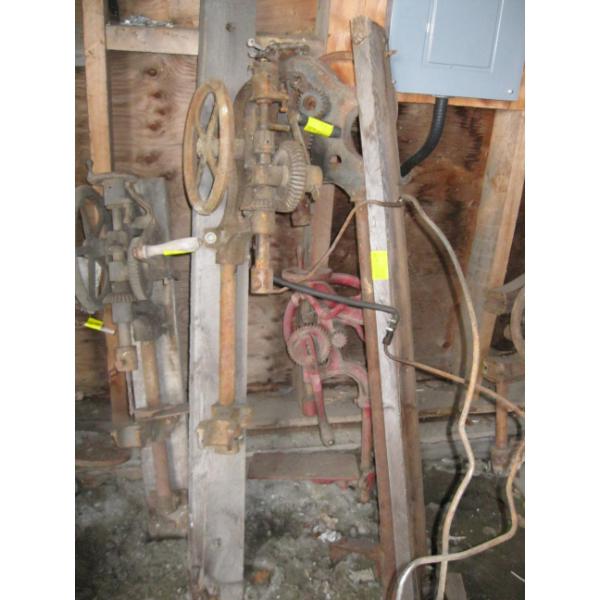3 WALL MOUNT HAND DRILL PRESSES