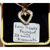 Image 1 : 10KT HEART PENDANT W/22 SMALL DIAMONDS