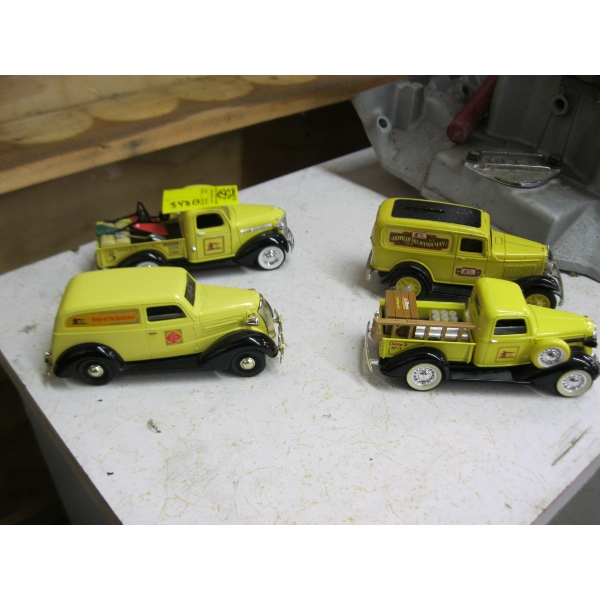 4 HOME HARDWARE DIECAST TRUCKS