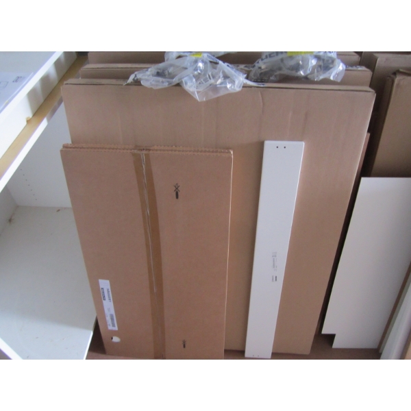 IKEA SEKTION CABINET, 36X14 3/4X30" - COMPLETE W/HINGES & DOORS - NO SHELVES