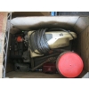 Image 2 : 3 CONTAINERS OF MISC. EXTENSION CORD, BOLTS, SM. VACUUM, ETC.