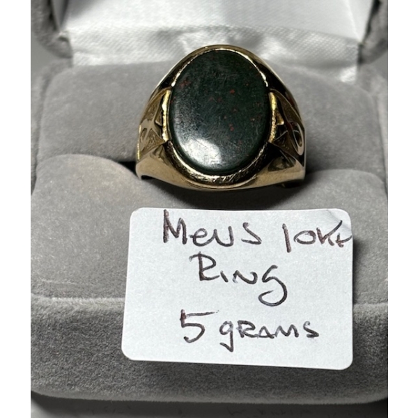 MEN'S 10KT RING, 5G, SZ 8