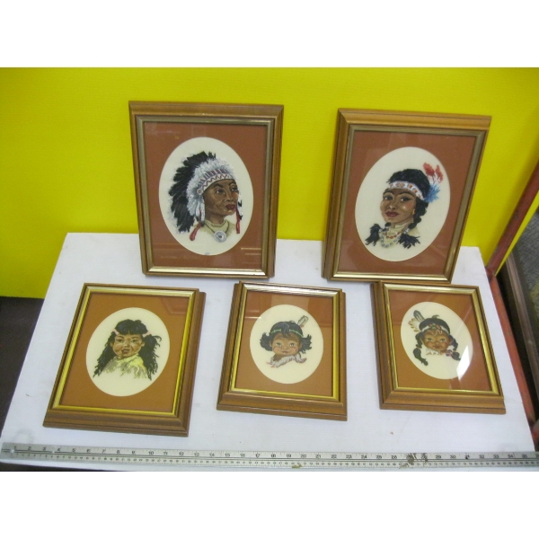 NATIVE PETIT POINT PICTURES