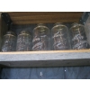 Image 3 : 2 SHELVES OF GLASS BOTTLES - LINIMENT, KERR CANNING JARS, ETC.
