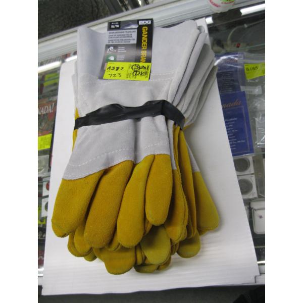 3 PAIR OF SZ 2XL & 1 PAIR OF XL DEERSKIN TIG WELDING GLOVES