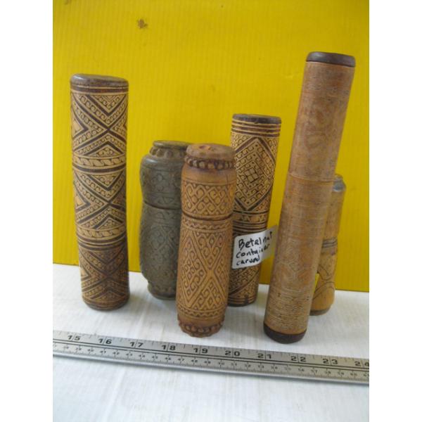 BETEL NUT CARVED CONTAINERS
