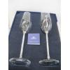 Image 2 : SWAROVSKI WEDDING CRYSTAL WINEGLASSES & 4 TALL CRYSTAL WINEGLASS