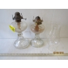 Image 1 : 2 OIL LAMPS W/FLUTES