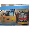 Image 1 : 2 BOXES OF MISC. HUBCAPS, AIRLINE, BELTS, ETC.