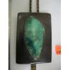 Image 2 : INLAID TURQUOISE IN WOOD OR STONE?? BOLO TIE