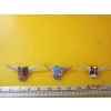 Image 1 : 3 NAVAJO BEADED SCARF SLIDES ON VERTEBRAE
