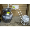 Image 1 : SILVER VASE & BICYCLE PLANTER
