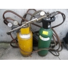 Image 1 : OXY ACETYLENE TORCH SET W/GAUGES, HOSES, CUTTING TORCH & BOTTLES