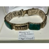 Image 1 : BRACELET W/GREEN STONES, NOT STAMPED