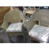 Image 1 : 2 WICKER CHAIRS W/CUSHIONS