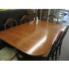 Image 1 : ANTIQUE MAHOGANY DUNCAN PHYFE STYLE DINING TABLE W/6 CHAIRS & 3 LEAVES