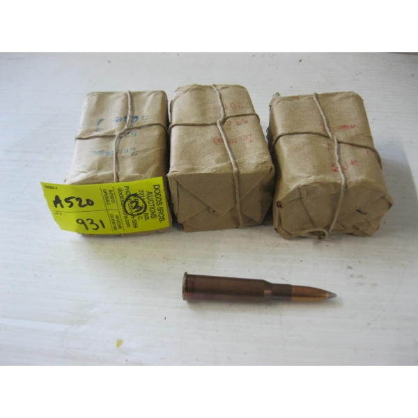 3 PACKAGES OF 7.62X54