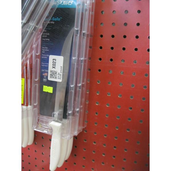 3 DEXTER 8" SCALLOPED UTILITY SLICER KNIVES